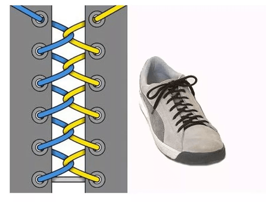 как красиво зашнуровать шнурки на кроссовках