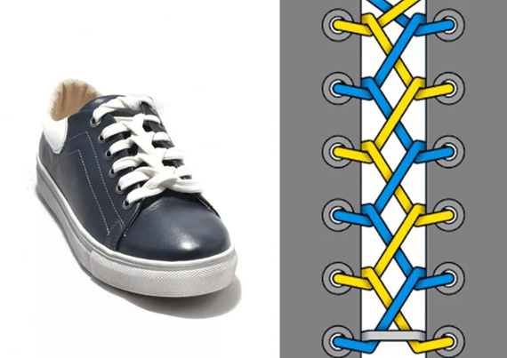 зашнуровать кроссовки красиво женские поэтапно