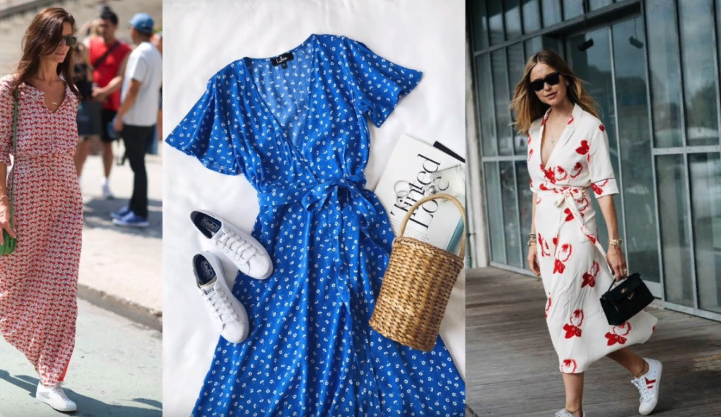 Белые кроссовки с платьем.png