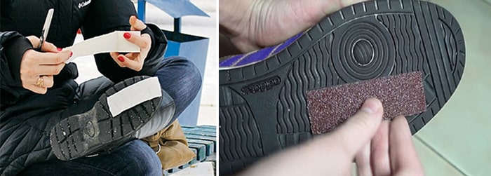 скользящая подошва кроссовок что делать