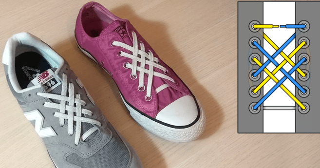 как зашнуровать кроссовки без бантика