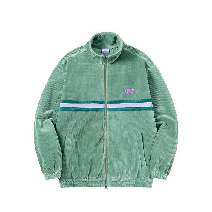 Олимпийка велюровая YMKASHIX stripe track изумрудный