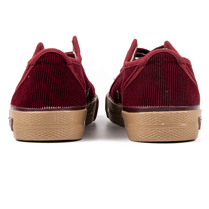 Кеды Два мяча 1971-LC CRD низкие бордо вельвет