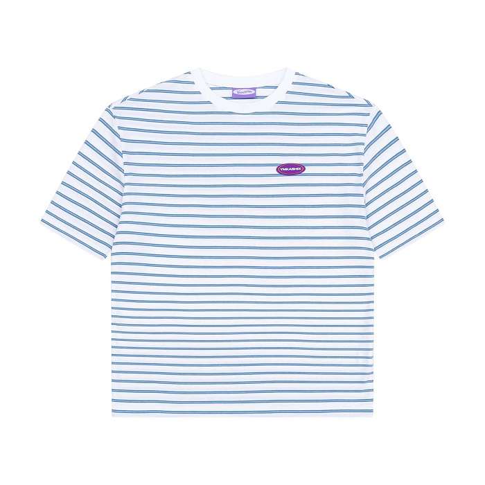 Футболка YMKASHIX Nineties белый/голубой