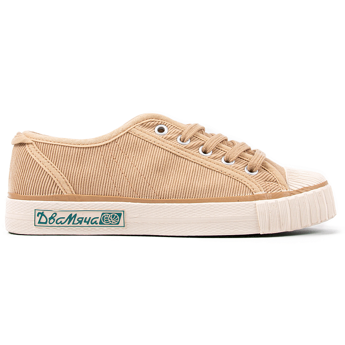 Кеды Два мяча 1971-T1 CRD низкие беж вельвет