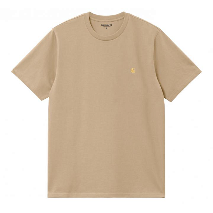 Футболка Carhartt WIP I026391 темно-песочн sable/gold